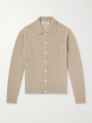 Evening Polo Alpaca and Wool-Blend Cardigan Evening Polo Alpaca and Wool-Blend Cardigan