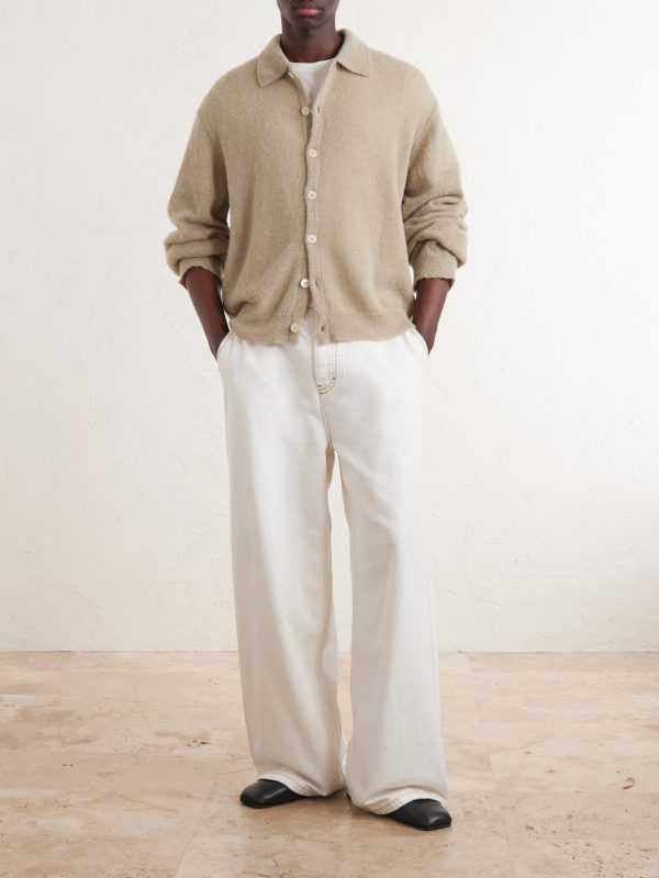Evening Polo Alpaca and Wool-Blend Cardigan - OU