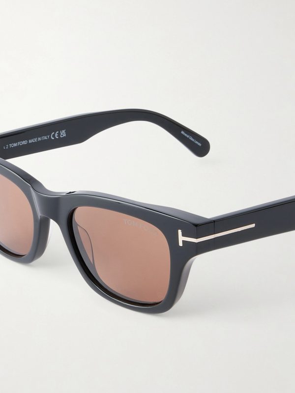 Caleb-02 Square-Frame Acetate Sunglasses - CU Caleb-02 Square-Frame Acetate Sunglasses - CU
