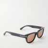 Caleb-02 Square-Frame Acetate Sunglasses - FR Caleb-02 Square-Frame Acetate Sunglasses - FR