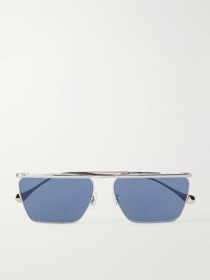 + Jil Sander Edition 2 Aviator-Style Silver-Tone Metal Sunglasses + Jil Sander Edition 2 Aviator-Style Silver-Tone Metal Sunglasses
