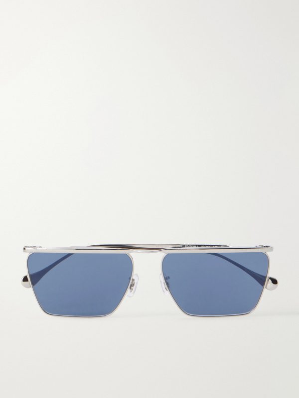 + Jil Sander Edition 2 Aviator-Style Silver-Tone Metal Sunglasses + Jil Sander Edition 2 Aviator-Style Silver-Tone Metal Sunglasses