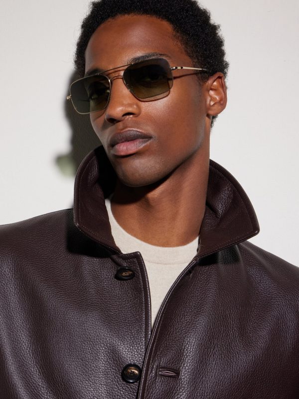 Victory II Aviator-Style Gold-Tone Sunglasses - BK Victory II Aviator-Style Gold-Tone Sunglasses - BK