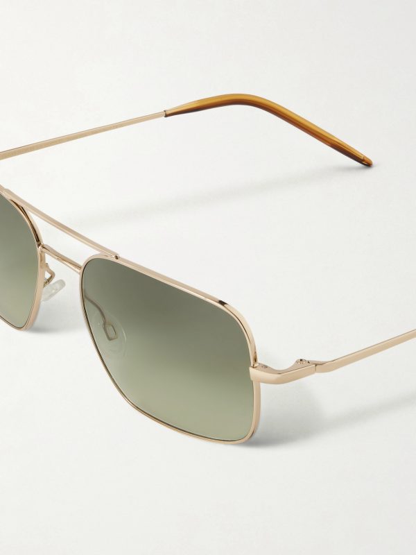 Victory II Aviator-Style Gold-Tone Sunglasses - CU Victory II Aviator-Style Gold-Tone Sunglasses - CU