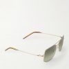 Victory II Aviator-Style Gold-Tone Sunglasses - FR Victory II Aviator-Style Gold-Tone Sunglasses - FR