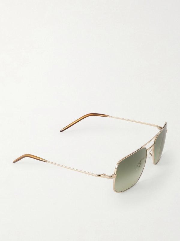 Victory II Aviator-Style Gold-Tone Sunglasses - FR Victory II Aviator-Style Gold-Tone Sunglasses - FR