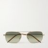 Victory II Aviator-Style Gold-Tone Sunglasses Victory II Aviator-Style Gold-Tone Sunglasses