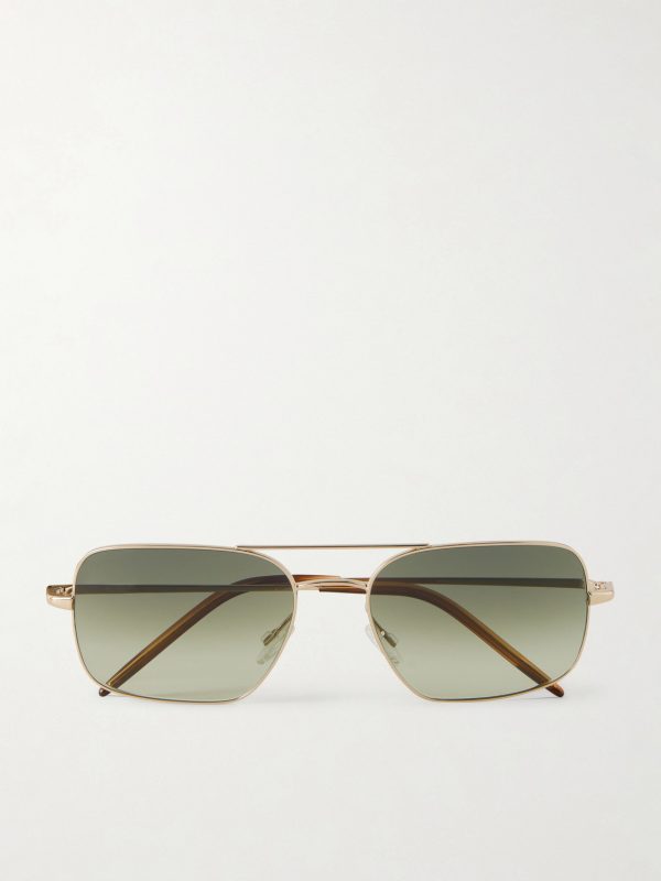 Victory II Aviator-Style Gold-Tone Sunglasses Victory II Aviator-Style Gold-Tone Sunglasses