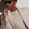 Laedin D-Frame Acetate Sunglasses - BK Laedin D-Frame Acetate Sunglasses - BK