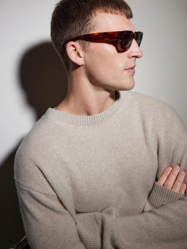 + Jil Sander Edition 6 Square-Frame Tortoiseshell Acetate Sunglasses - BK