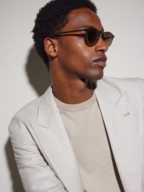 Riley Sun Round-Frame Acetate Sunglasses - BK Riley Sun Round-Frame Acetate Sunglasses - BK