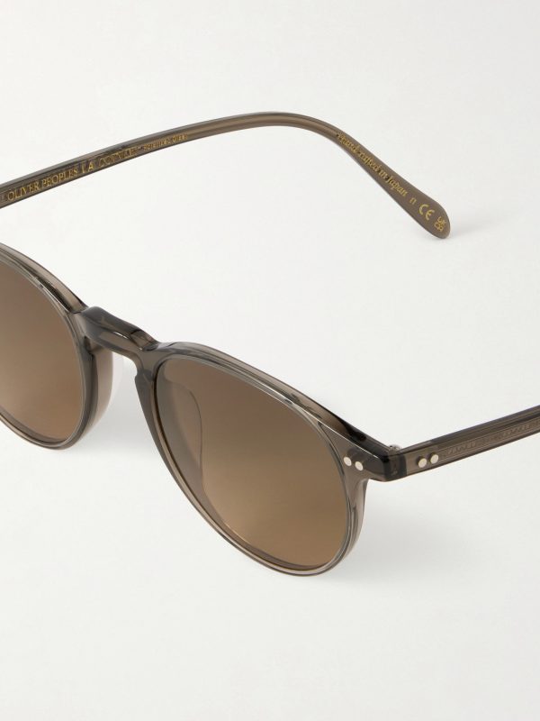 Riley Sun Round-Frame Acetate Sunglasses - CU Riley Sun Round-Frame Acetate Sunglasses - CU