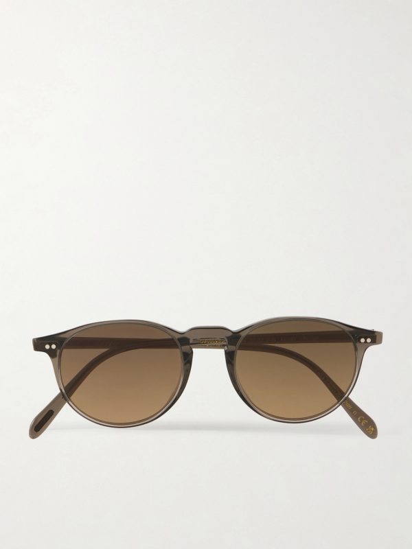 Riley Sun Round-Frame Acetate Sunglasses Riley Sun Round-Frame Acetate Sunglasses