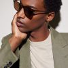Laedin D-Frame Acetate Sunglasses - BK Laedin D-Frame Acetate Sunglasses - BK