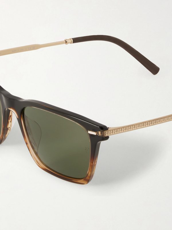 R-19 D-Frame Acetate and Gold-Tone Sunglasses - CU R-19 D-Frame Acetate and Gold-Tone Sunglasses - CU