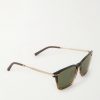 R-19 D-Frame Acetate and Gold-Tone Sunglasses - FR R-19 D-Frame Acetate and Gold-Tone Sunglasses - FR