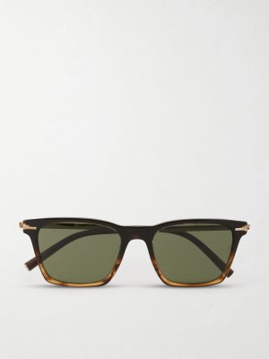 R-19 D-Frame Acetate and Gold-Tone Sunglasses