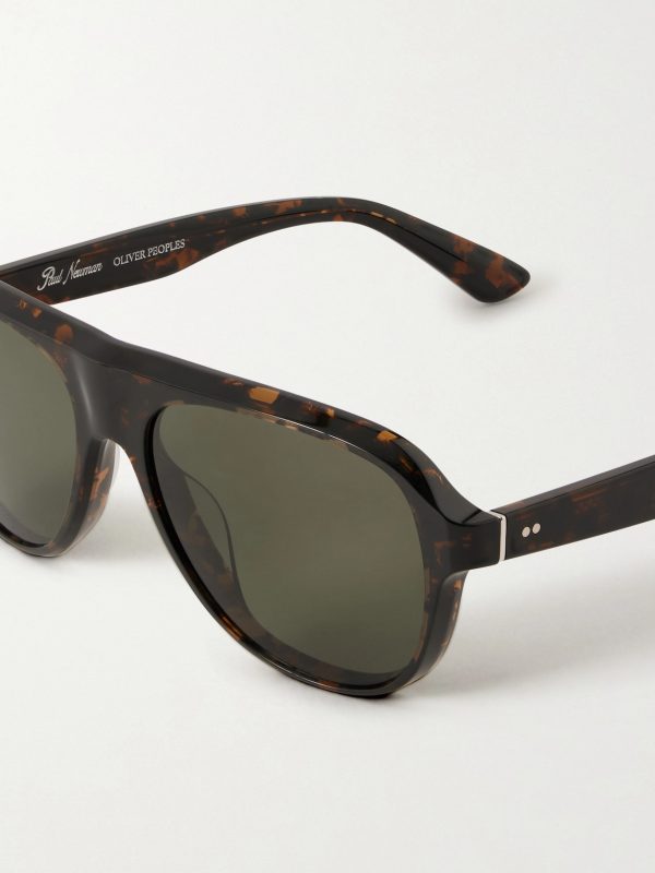 + Paul Newman Aviator-Style Acetate Sunglasses - CU + Paul Newman Aviator-Style Acetate Sunglasses - CU