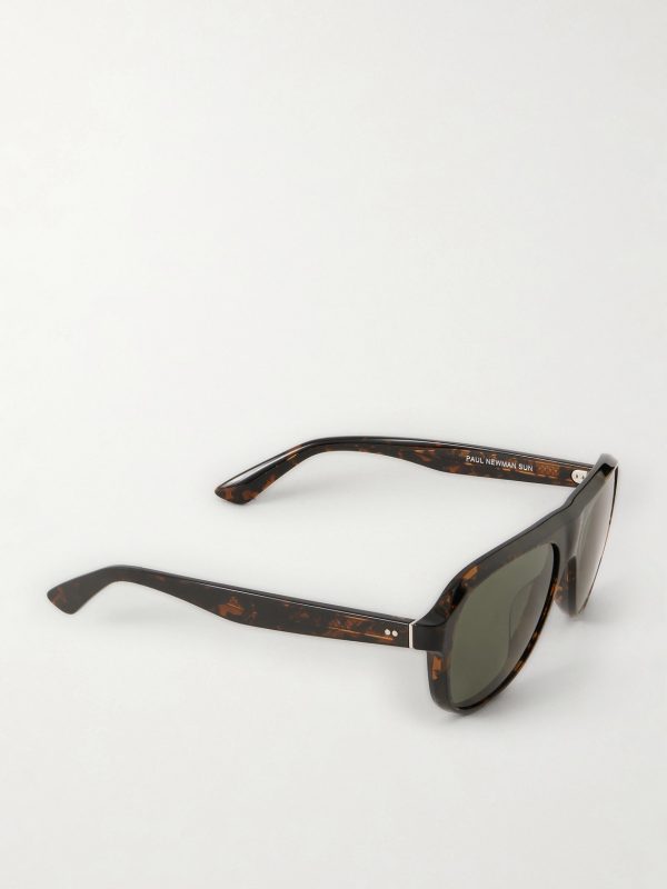 + Paul Newman Aviator-Style Acetate Sunglasses - FR + Paul Newman Aviator-Style Acetate Sunglasses - FR
