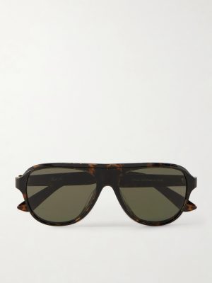 + Paul Newman Aviator-Style Acetate Sunglasses + Paul Newman Aviator-Style Acetate Sunglasses