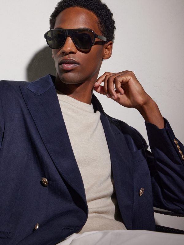 + Paul Newman Aviator-Style Acetate Sunglasses - OU + Paul Newman Aviator-Style Acetate Sunglasses - OU
