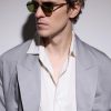 Glass Square Frame Terebellum II Sunglasses - BK