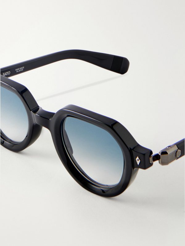 Elnat Round-Frame Acetate Sunglasses - CU