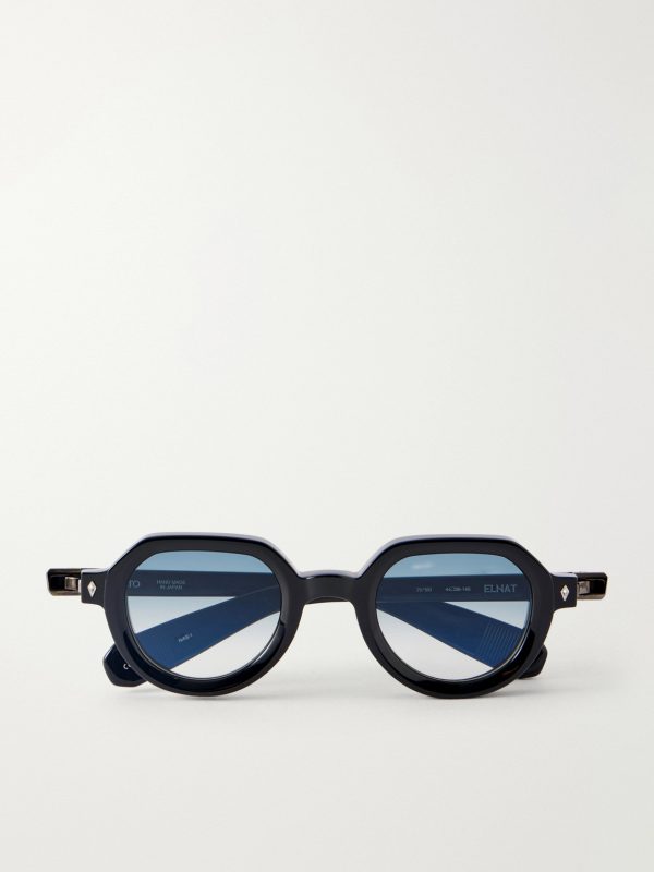Elnat Round-Frame Acetate Sunglasses