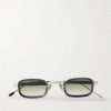 Canicula Square-Frame Titanium Sunglasses