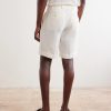 Straight-Leg Garment-Dyed Linen Shorts - BK Straight-Leg Garment-Dyed Linen Shorts - BK
