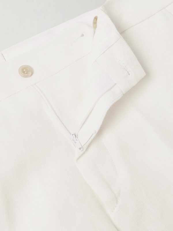 Straight-Leg Garment-Dyed Linen Shorts - E1 Straight-Leg Garment-Dyed Linen Shorts - E1