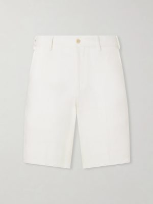 Straight-Leg Garment-Dyed Linen Shorts