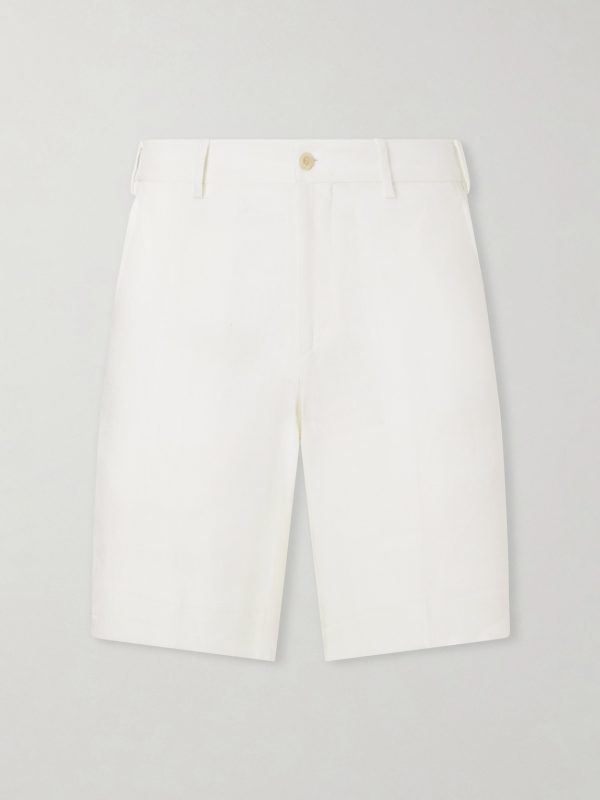 Straight-Leg Garment-Dyed Linen Shorts Straight-Leg Garment-Dyed Linen Shorts