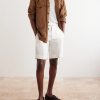 Straight-Leg Garment-Dyed Linen Shorts - OU Straight-Leg Garment-Dyed Linen Shorts - OU