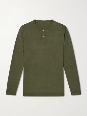 Linen Henley T-Shirt Linen Henley T-Shirt