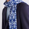 Printed Cotton-Voile Scarf - FR Printed Cotton-Voile Scarf - FR