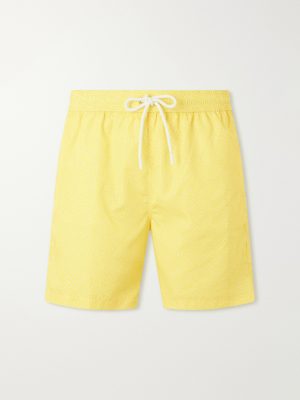 Straight-Leg Printed Swim Shorts