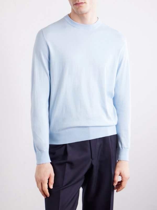 Knitted Sea Island Cotton Sweater - FR Knitted Sea Island Cotton Sweater - FR