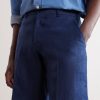 Straight-Leg Linen Shorts - CU Straight-Leg Linen Shorts - CU