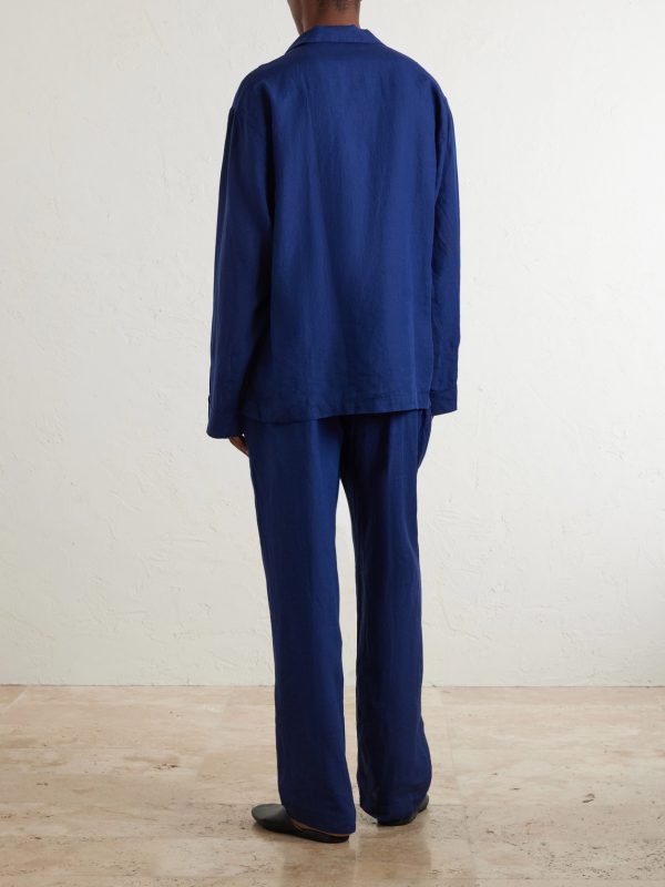 Linen Pyjama Set - BK Linen Pyjama Set - BK