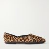 + George Cortina Leopard-Print Calf Hair Slipper + George Cortina Leopard-Print Calf Hair Slipper