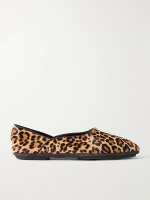 + George Cortina Leopard-Print Calf Hair Slipper + George Cortina Leopard-Print Calf Hair Slipper