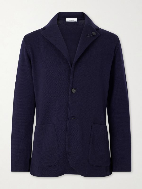 Knitted Virgin Wool Blazer