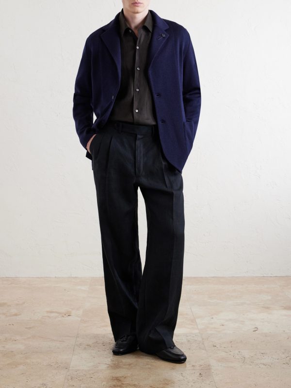 Knitted Virgin Wool Blazer - OU