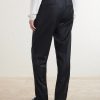 Straight-Leg Wool and Cashmere-Blend Flannel Trousers - BK Straight-Leg Wool and Cashmere-Blend Flannel Trousers - BK