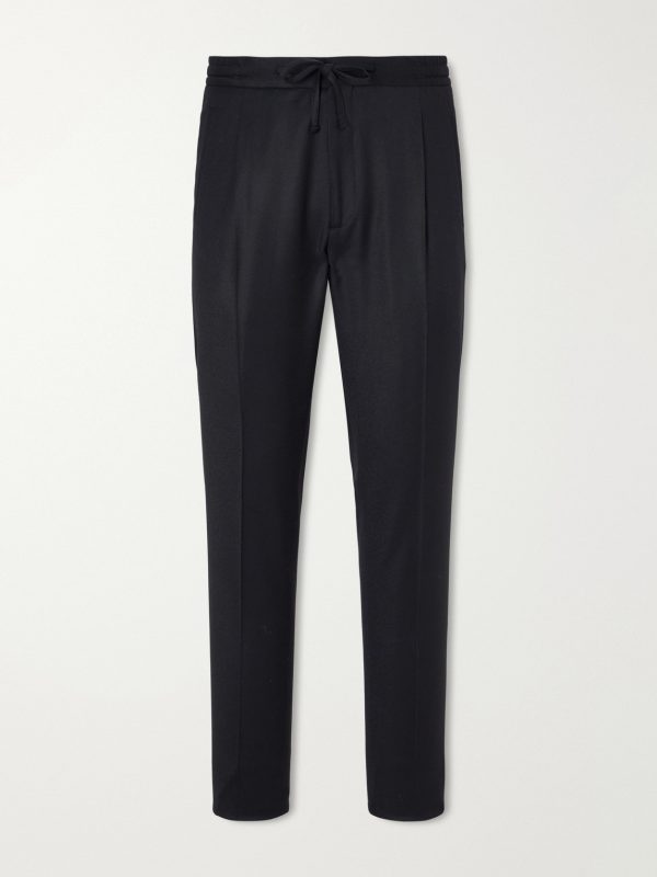 Straight-Leg Wool and Cashmere-Blend Flannel Trousers Straight-Leg Wool and Cashmere-Blend Flannel Trousers