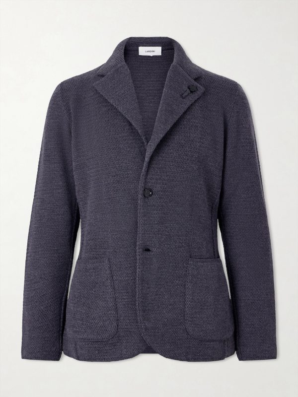 Knitted Virgin Wool Blazer Knitted Virgin Wool Blazer