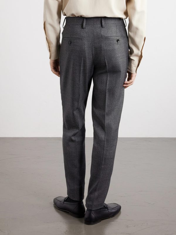 Straight-Leg Wool Suit Trousers - BK