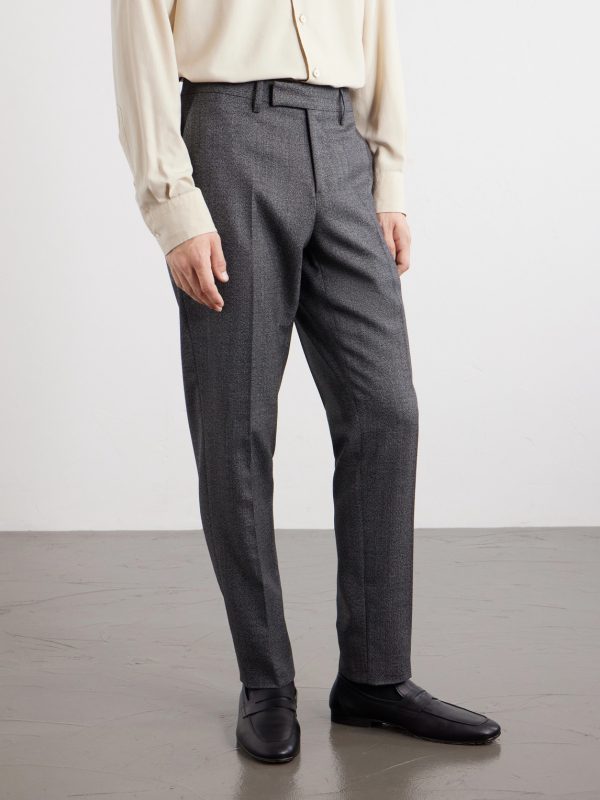 Straight-Leg Wool Suit Trousers - FR