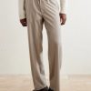 Straight-Leg Stretch-Wool Flannel Trousers - FR
